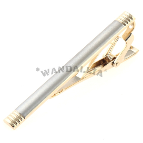 WANDALLIA Spinka do Krawata SP-KR-225 Klasyczna Złota Ślubna Biznesowa 6cm WANDALLIA Spinka do Krawata SP-KR-225 Klasyczna Złota Ślubna Biznesowa 6cm