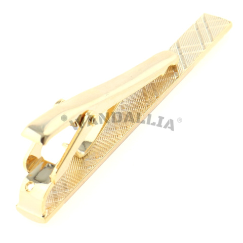 WANDALLIA Spinka do Krawata SP-KR-227 Klasyczna Złota Ślubna Biznesowa 6cm WANDALLIA Spinka do Krawata SP-KR-227 Klasyczna Złota Ślubna Biznesowa 6cm