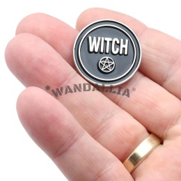 WANDALLIA Pin Halloween Czarownica Witch Magia Magic Przypinka Metalowa