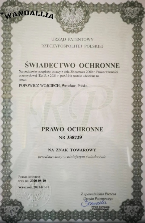 WANDALLIA Krawat Biały Męski Stylowy Klasyczny Biznesowy Formalny Śubny