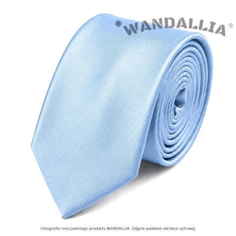 Baby Blue krawat męski wąski KR-M-60 – zdjęcie produktu